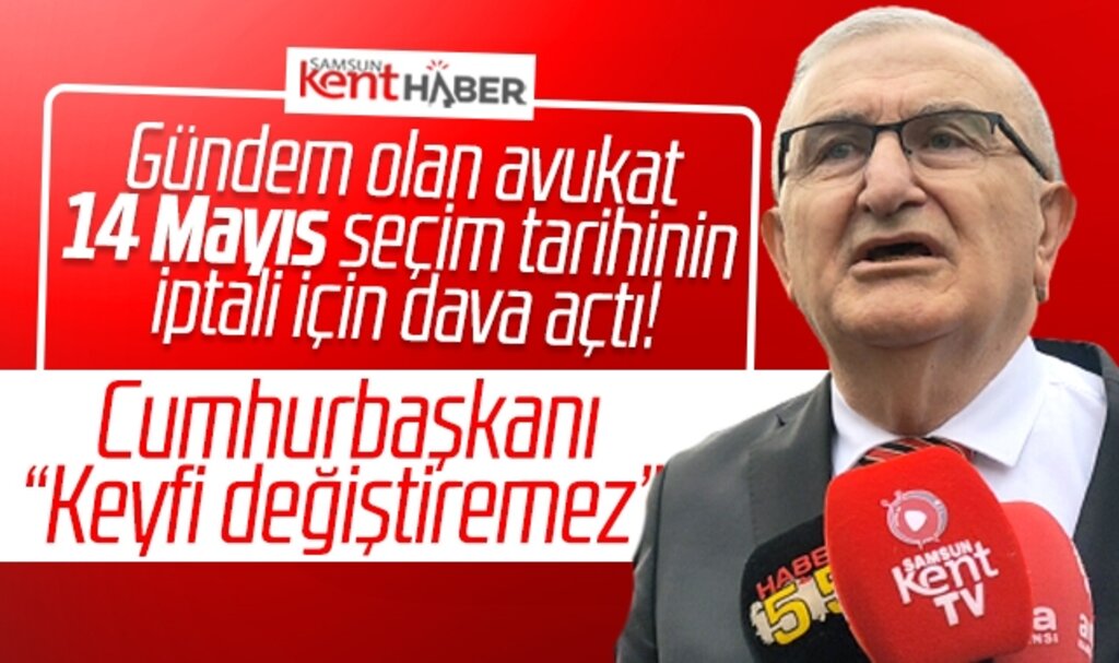 Samsun'da avukat Hüseyin Cimşit seçim tarihinin iptalı için Danıştay'a dava açtı!