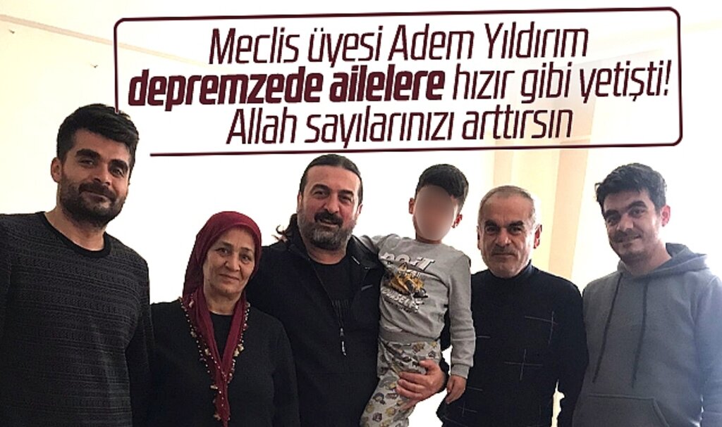 Samsun'da meclis üyesi Adem Yıldırım depremzede ailelere gıda desteği verdi