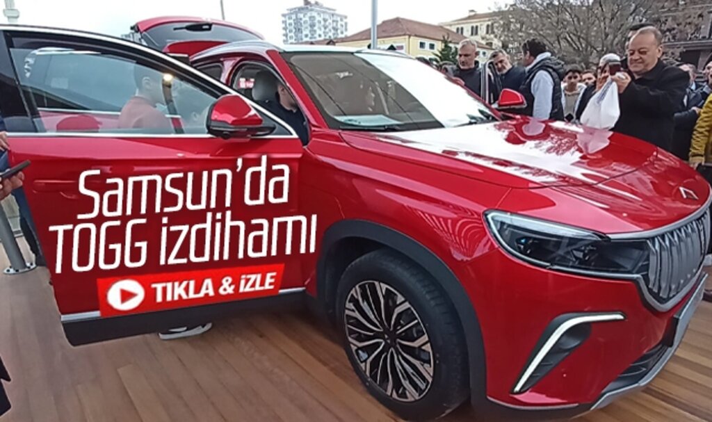 Samsun'da TOGG izdihamı! TOGG Samsunluların nefesini kesti