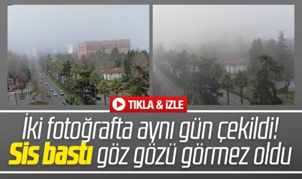 Samsun'u sis bastı göz gözü görmez oldu!