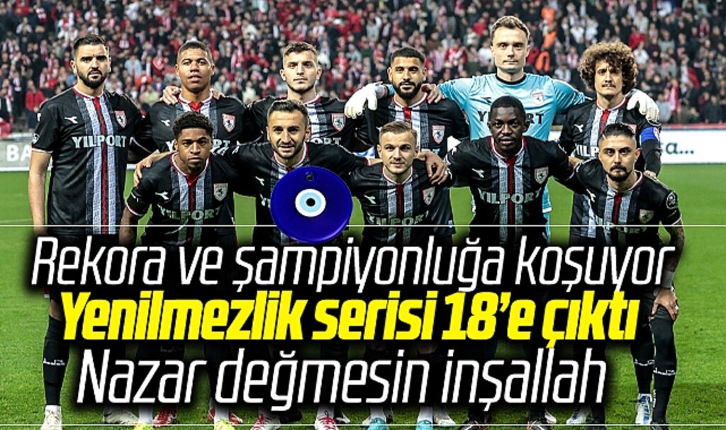 Samsunspor Altınordu galibiyeti ile ligde yenilmezlik serisini 18'e çıkarttı