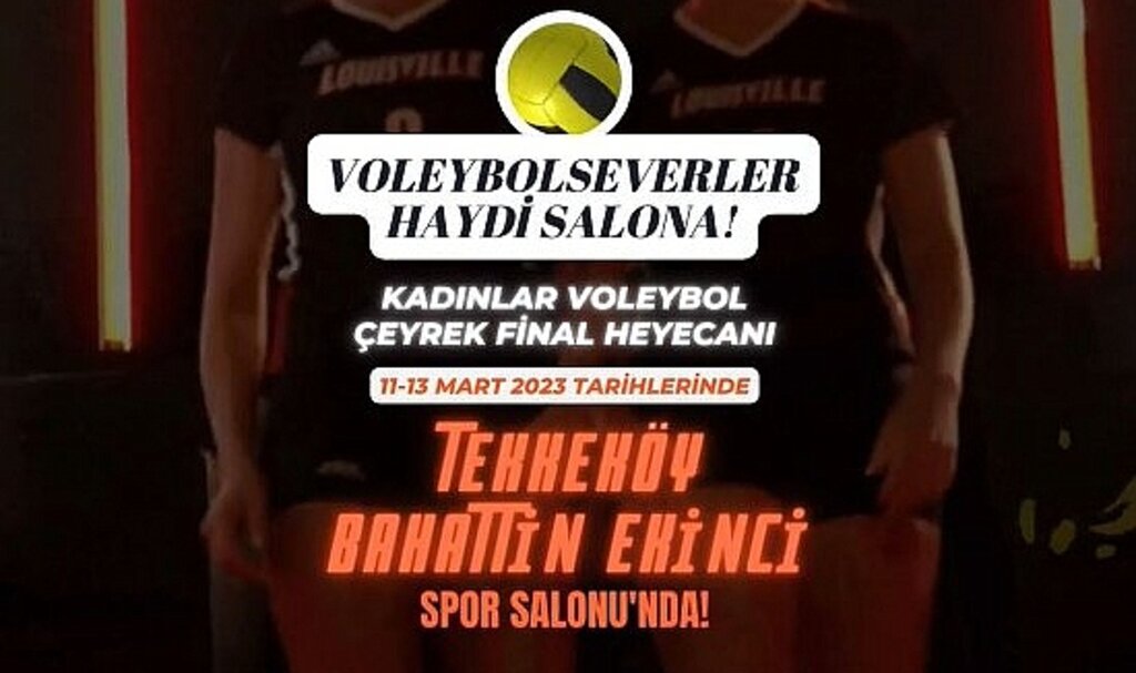 Voleybol 2.ligi çeyrek final müsabakaları Samsun'un Tekkeköy ilçesinde gerçekleşecek
