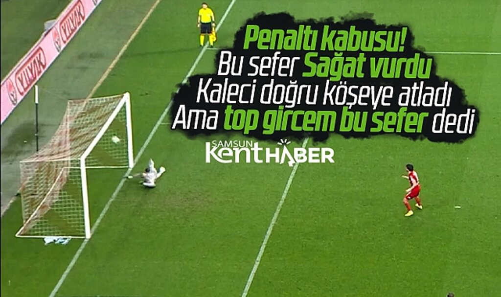 Yılport Samsunspor penaltı kabusunu Bandırmaspor maçında sona erdirdi