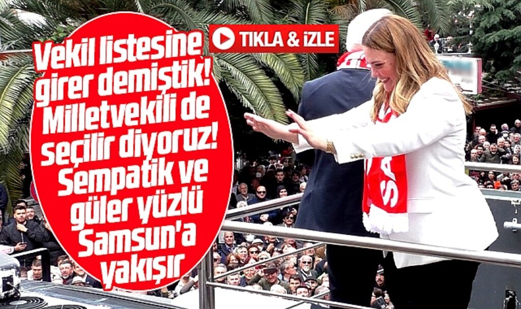 İYİ Parti Samsun Milletvekili adayı İmren Nilay Tüfekci partililerin gözdesi oldu