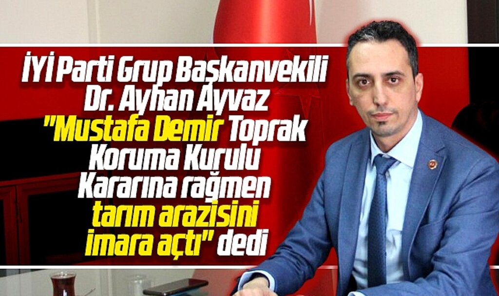Samsun Büyükşehir Belediye Başkanı Demir, tarım arazisini imara açtı