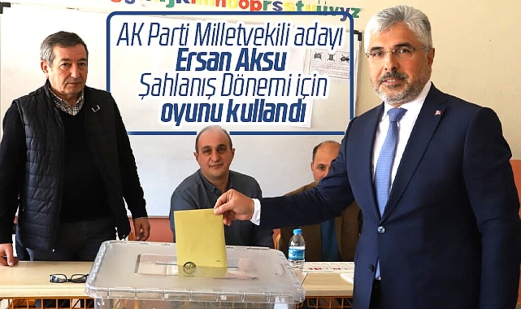AK Parti Samsun Milletvekili adayı Aksu Şahlanış Dönemi için oyunu kullandı