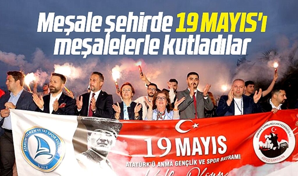 Samsun'da Atakum Yelken ve Yat Spor Kulübü'nden 19 Mayıs yürüyüşü