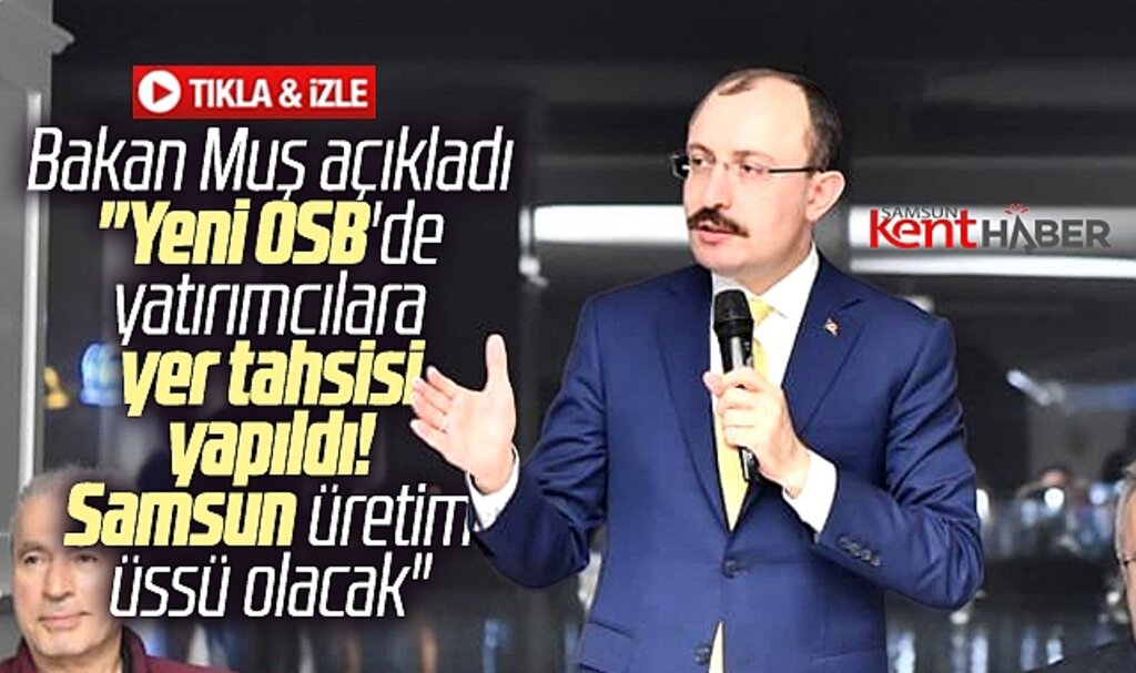 Ticaret Bakanı Muş açıkladı! Samsun yeni OSB'de yatırımcılara yer tahsisi yapıldı