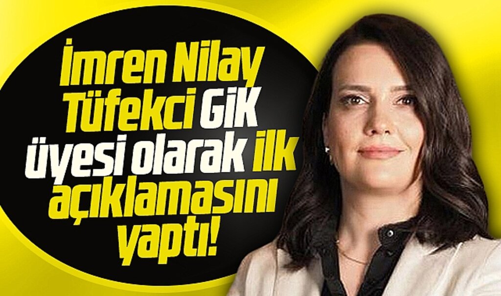 İYİ Parti Genel İdare Kurulu üyesi olan İmren Nilay Tüfekci ilk açıklamasını yaptı