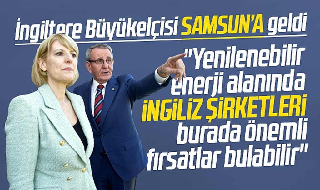 Samsun'a gelen İngiltere Büyükelçisi Jill Morris Ticaret ve Sanayi Odasını ziyaret etti