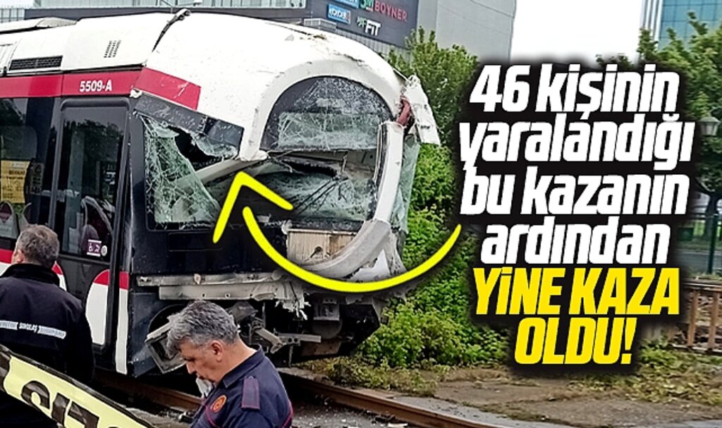 Samsun'da iki tramvayın çarpıştığı kazadan bir gün sonra yine tramvay kazası oldu