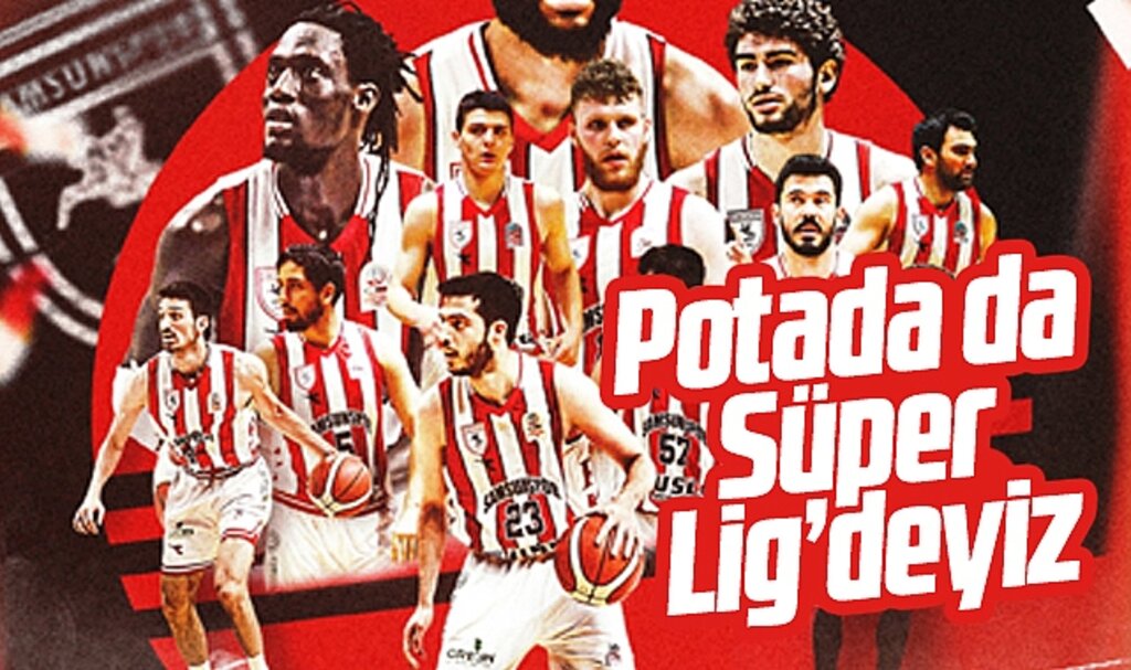 Yılyak Samsunspor Basketbol takımı, şampiyon olarak Süper Lige yükseldi