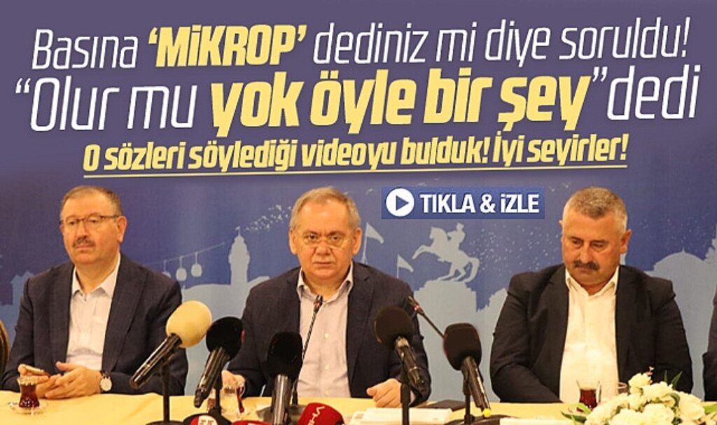 Samsun Büyükşehir Başkanı basına mikrop dediğini inkar etti ama işte o sözün videosu