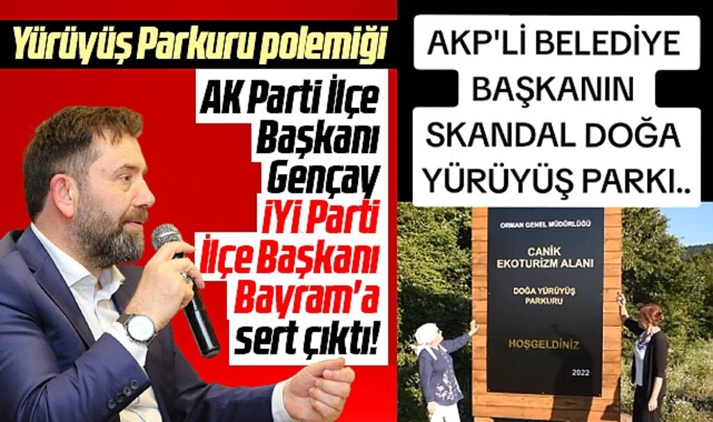 Samsun'da AK Parti Canik İlçe Başkanı Gençay'dan İYİ Parti İlçe Başkanı Bayram'a tepki