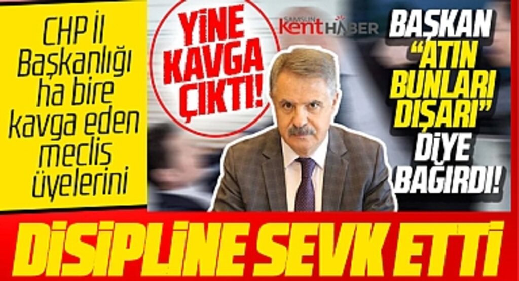 Samsun'da ikinci kez kavga eden CHP Meclis üyeleri disipline verildi