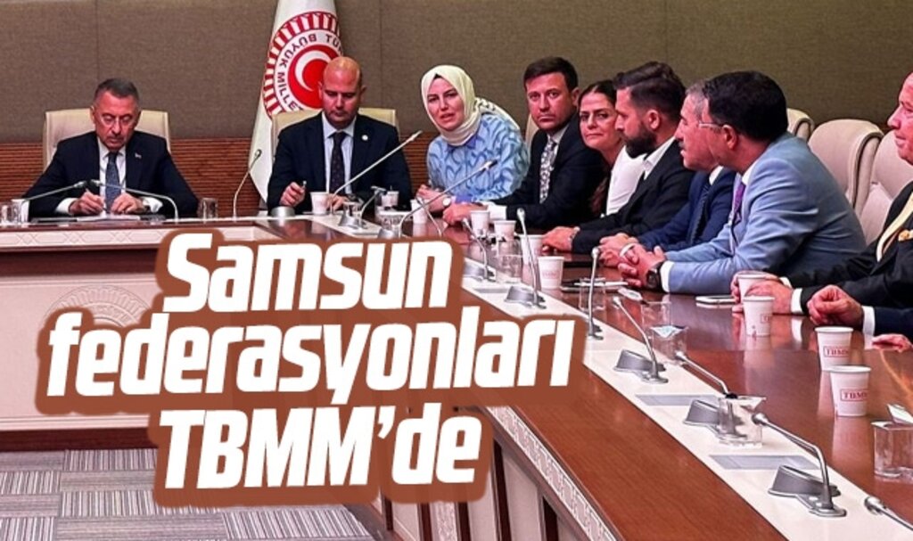 Samsun Federasyonlarının İl Başkanları TBMM'de milletvekillerini ziyaret etti