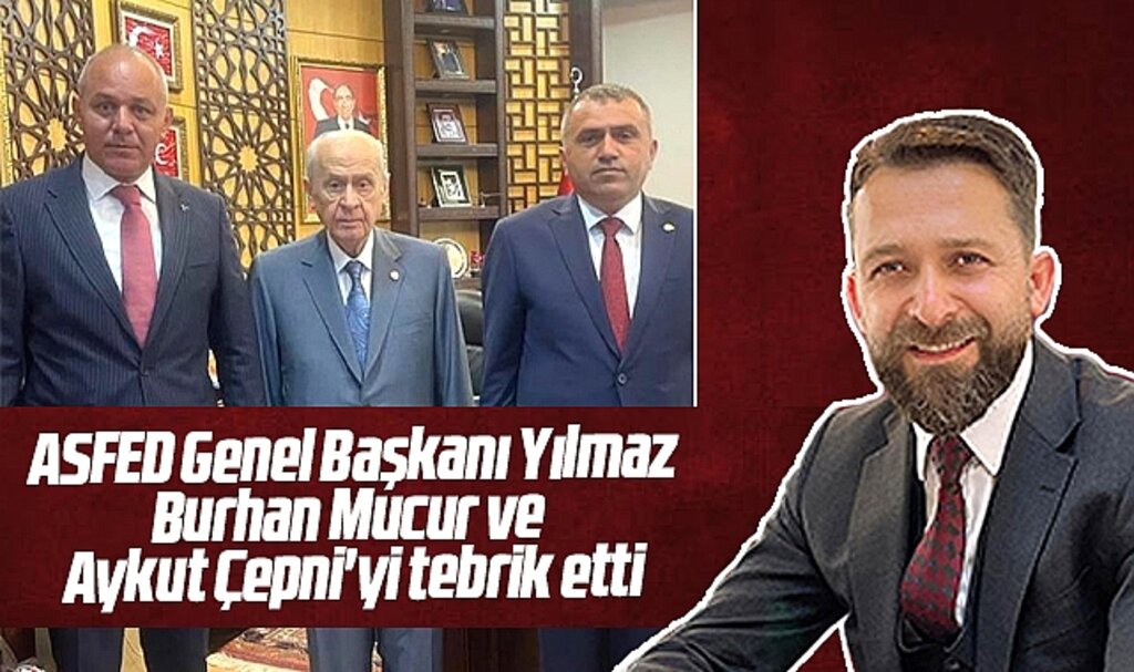 ASFED Başkanı Yılmaz MHP Samsun İl Başkanı olan Burhan Mucur'u tebrik etti