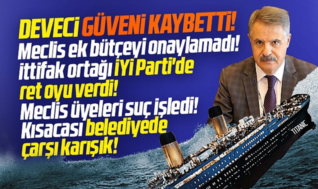 Atakum Belediye Başkanı Deveci güveni kaybetti! Meclis ek bütçeyi onaylamadı!
