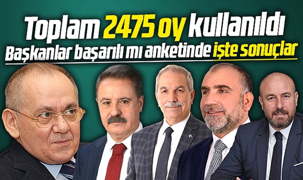 Samsun'da belediye başkanları başarılı mı anketi sona erdi! İşte sonuçlar