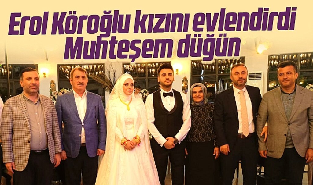 Samsun'da Erol Köroğlu kızı Betül Köroğlu'nu evlendirdi! Muhteşem düğün