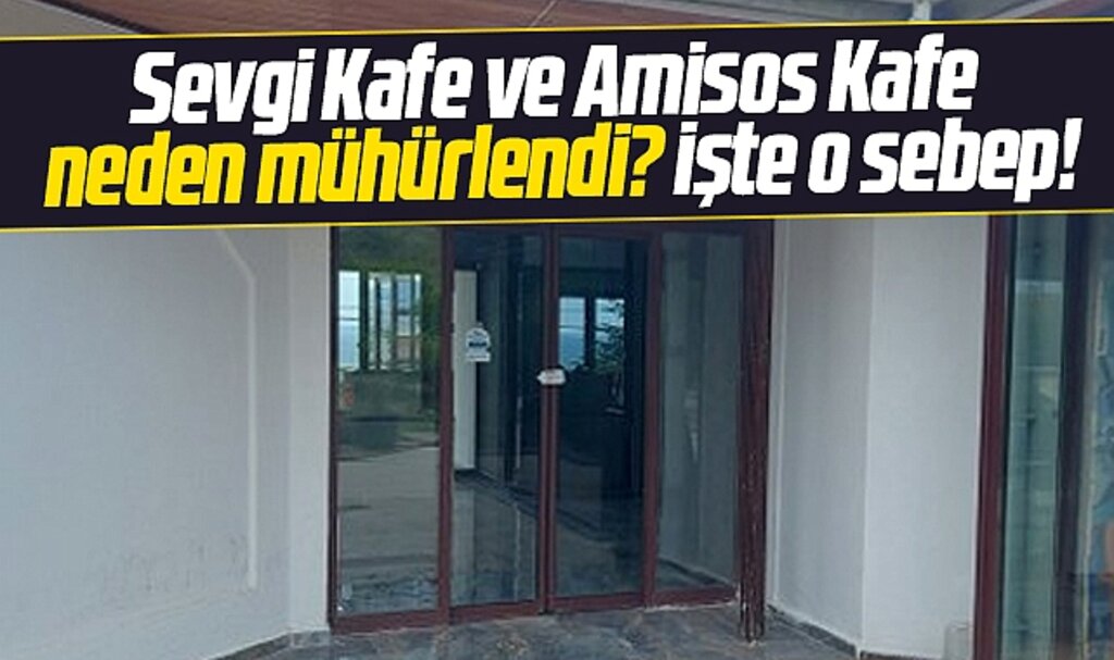 Samsun'da Sevgi Kafe ve Amisos Kafe neden mühürlendi? İşte o sebep!