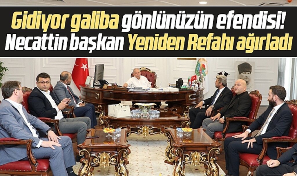 İlkadım Belediye Başkanı Necattin Demirtaş Yeniden Refah'ı makamında ağırladı