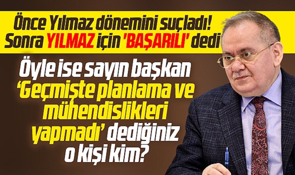 Samsun Büyükşehir Başkanı Demir önce geçmişi suçladı sonra Yılmaz'ı övdü