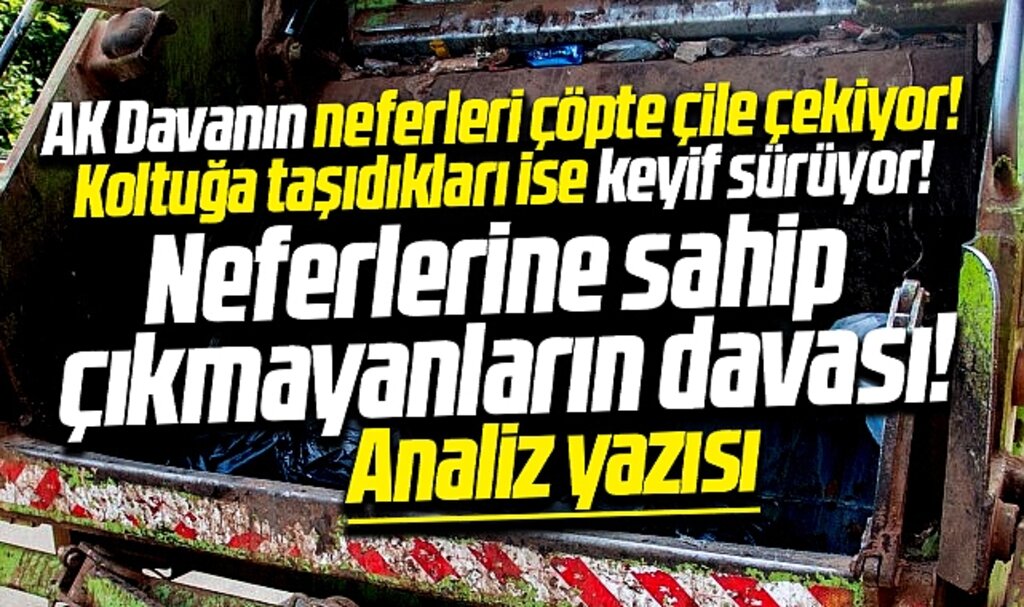 Samsun'da AK davanın neferleri çile çekiyor, koltuğa taşıdıkları ise keyif sürüyor!