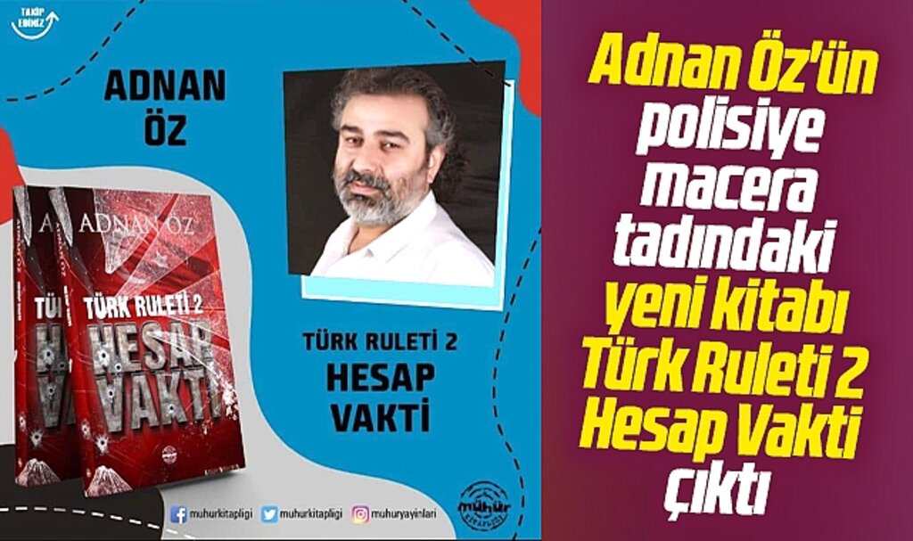Samsun'da yazar Adnan Öz'ün Türk Ruleti 2- Hesap Vakti kitabı ilgi odağı oldu