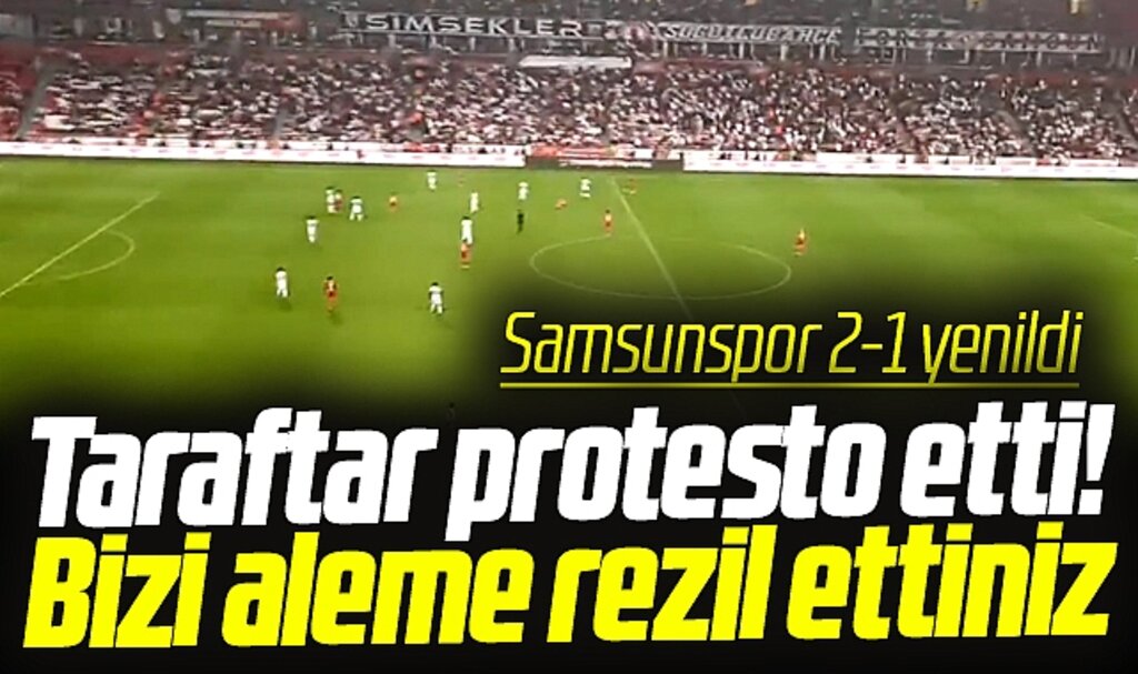 Samsunspor Gaziantepspor'a 2-1 yenildi! Samsunspor taraftarı takımı protesto etti