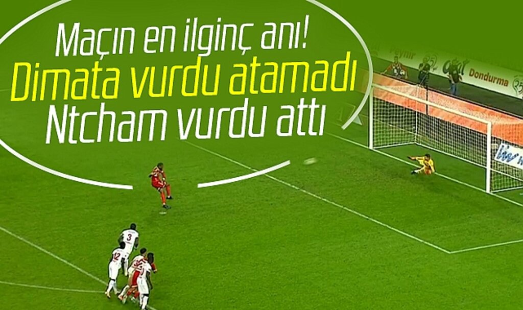 Samsunspor Gaziantepspor maçında ilginç penaltı atışı anı! Dimata kaçırdı Ntcham attı