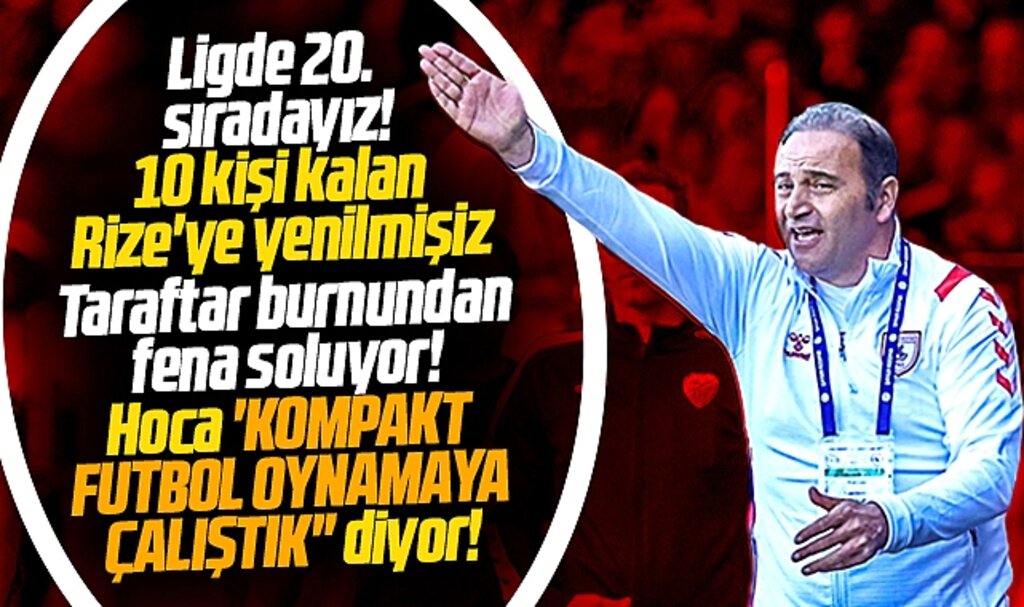 Samsunspor'da Fuat Çapa'nın Rize yenilgisi açıklaması! Kompakt oynamaya çalıştık