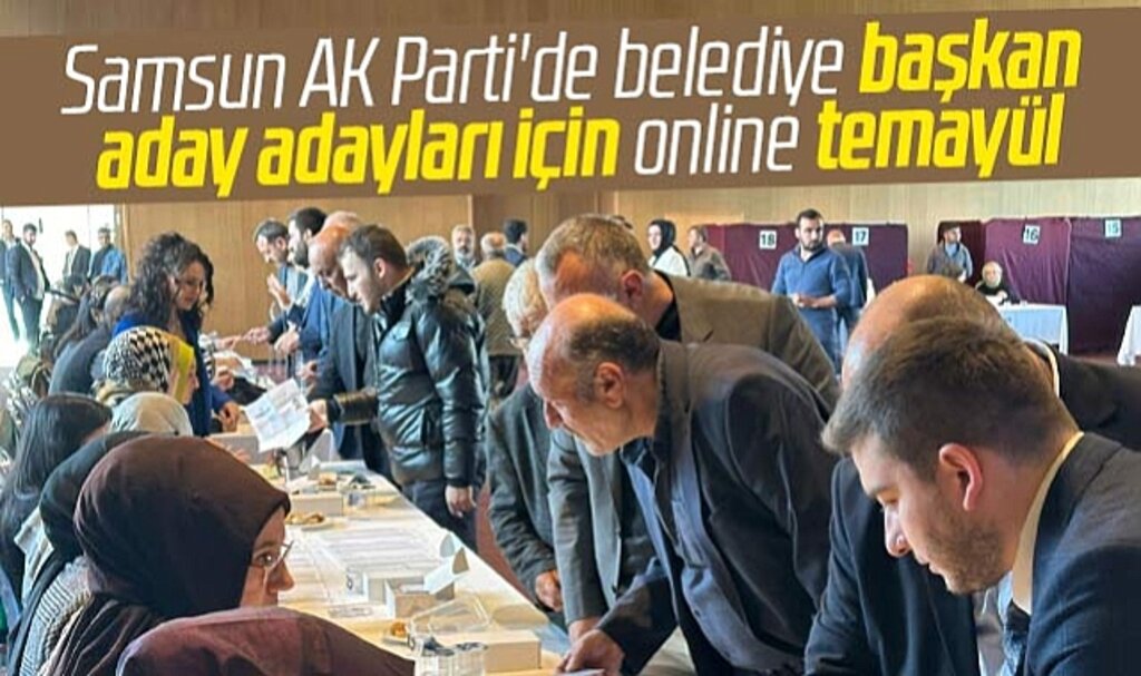 Samsun AK Parti'de 89 aday adayı için temayül yoklaması gerçekleşti