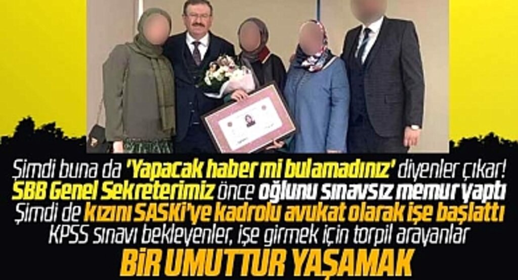 Samsun Büyükşehir Genel Sekreteri oğlunu ve kızını 'Baba' torpiliyle işe aldırdı