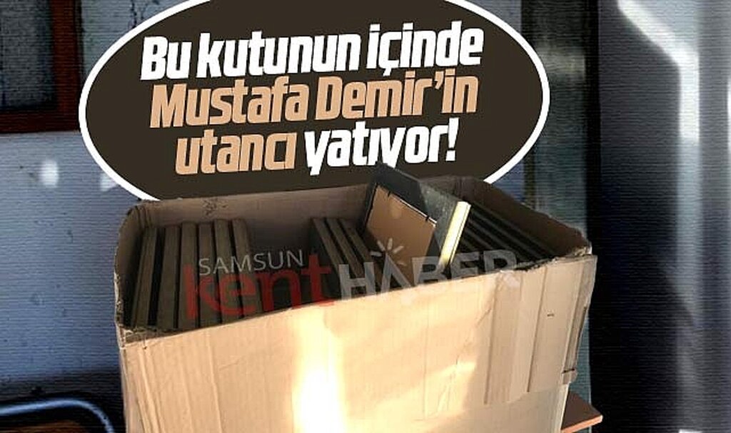 Samsun'da bu kutunun içinde SBB Başkanı Demir'in utancı yatıyor!