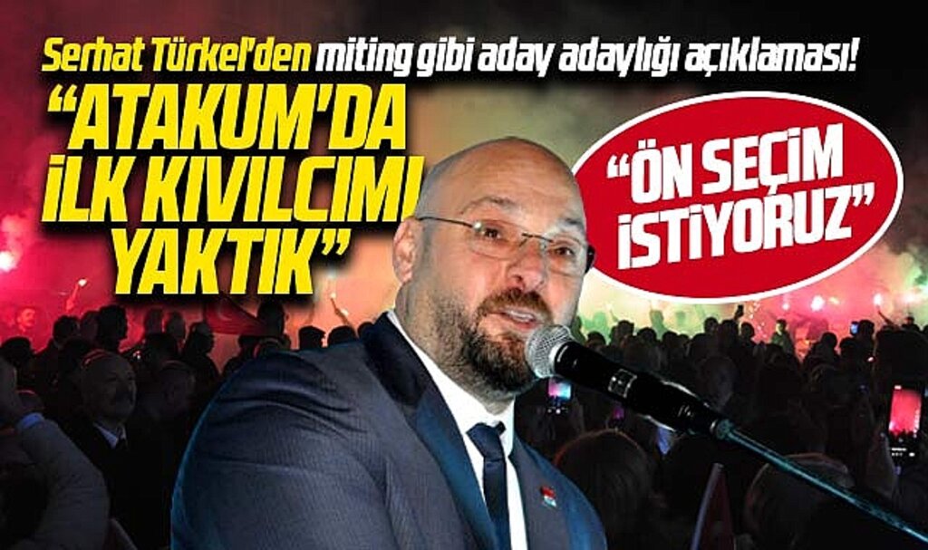 Samsun'da Serhat Türkel Atakum Belediye Başkan aday adaylığı açıklamasını yaptı