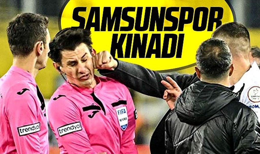 Samsunspor Kulübü hakem Halil Umut Meler'e yumruklu saldırıyı kınadı