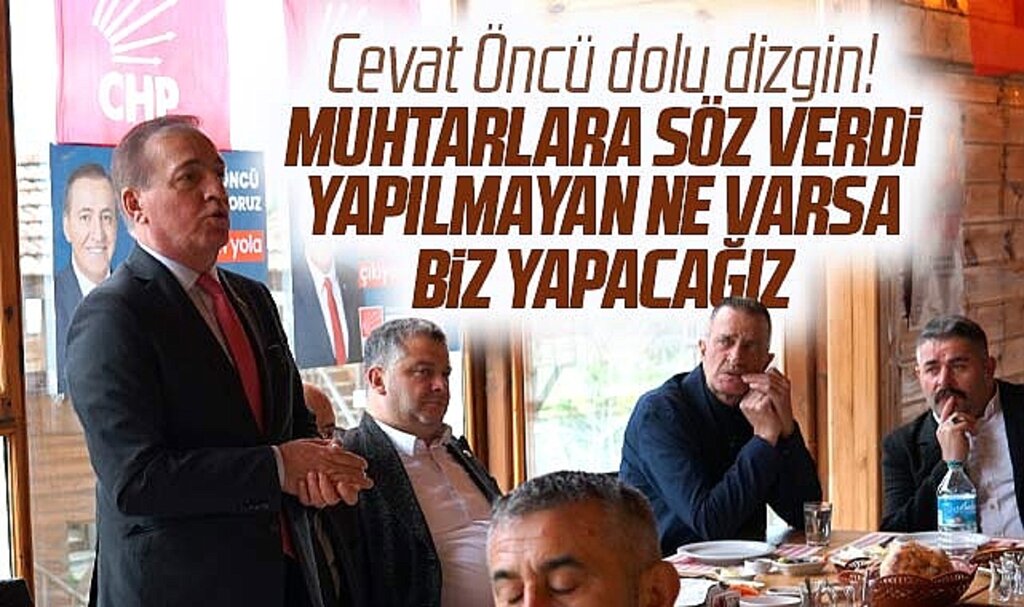CHP Samsun Büyükşehir adayı Öncü Salıpazarı ilçesinde muhtarla bir araya geldi