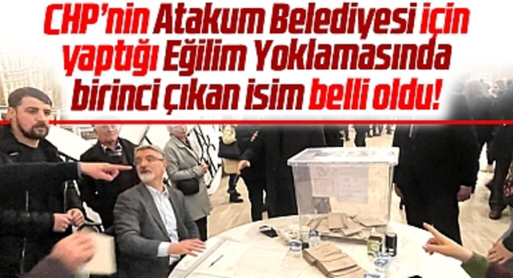 Samsun'da CHP'nin Atakum eğilim yoklamasında işte birinci çıkan isim
