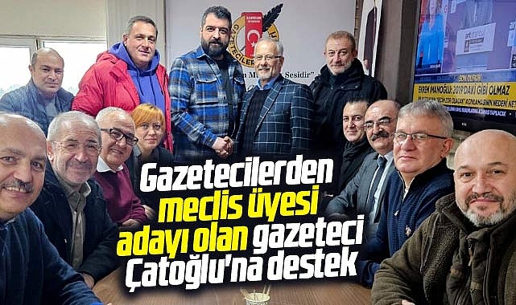Samsun'da meclis üyesi adayı olan gazeteci Çatoğlu'na cemiyetten destek