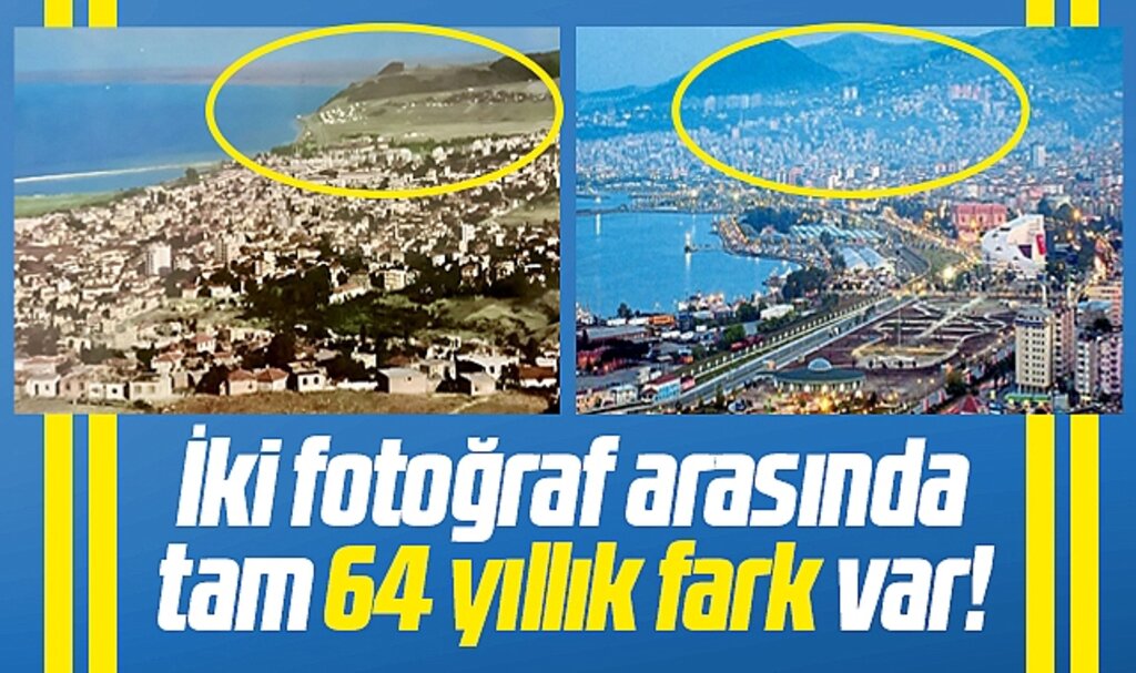 Samsun'un 64 yıl önceki fotoğrafı! Canik yok!