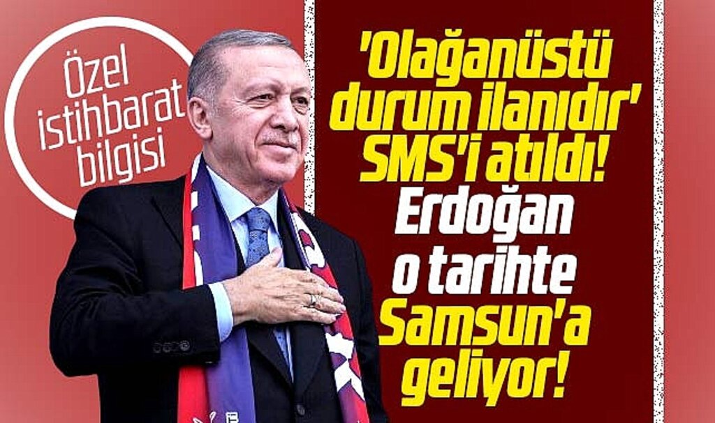 Cumhurbaşkanı Erdoğan Samsun'a geliyor! Miting tarihi ve saati belli oldu