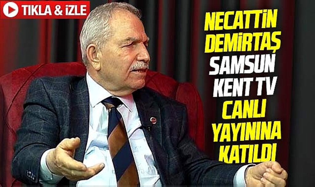 İlkadım Belediye Başkanı Necattin Demirtaş Samsun Kent TV canlı yayınına katıldı