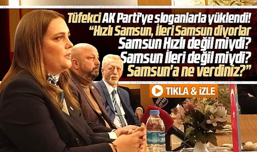 İmren Nilay Tüfekci AK Parti'ye yüklendi! Size inanan Samsun'a ne verdiniz?