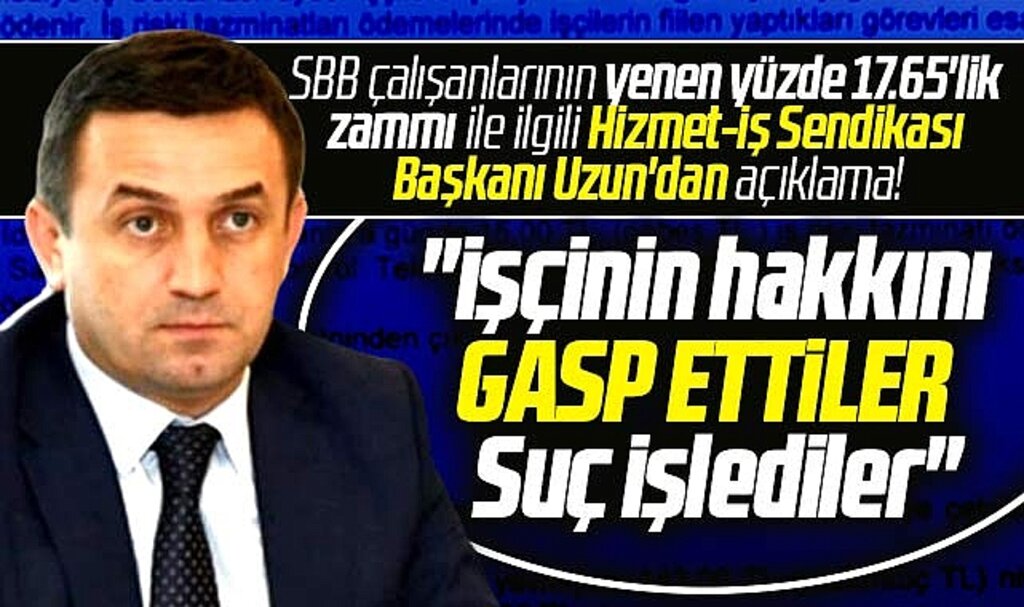 Samsun Büyükşehir'de işçinin hakkı gasp edildi! Hizmet-İş Sendikası'ndan flaş açıklama!