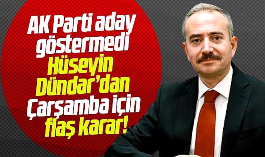 Samsun'da Hüseyin Dündar'dan Çarşamba için flaş karar! Bağımsız aday oluyor