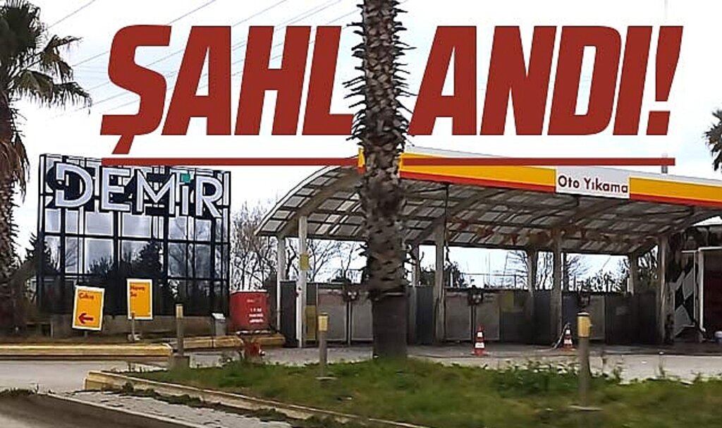 Samsun'un 19 Mayıs ilçesinde ki benzinliğe Demir markası asıldı