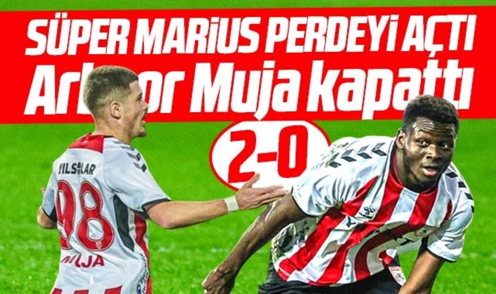 Samsunspor Antalyaspor'u Marius ve Muja'nın golleri ile 2-0 yendi