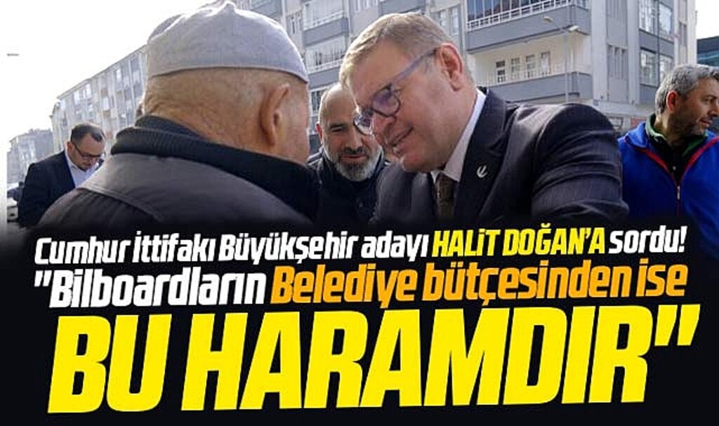 YRP Samsun adayı Güney'den Halit Doğan'a bilboard sorusu! Kendi cebinden mi ödedin