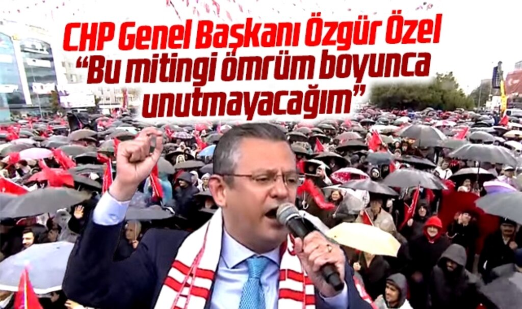 CHP Genel Başkanı Özgür Özel, Samsun mitinginde konuştu! Bu mitingi unutmayacağım